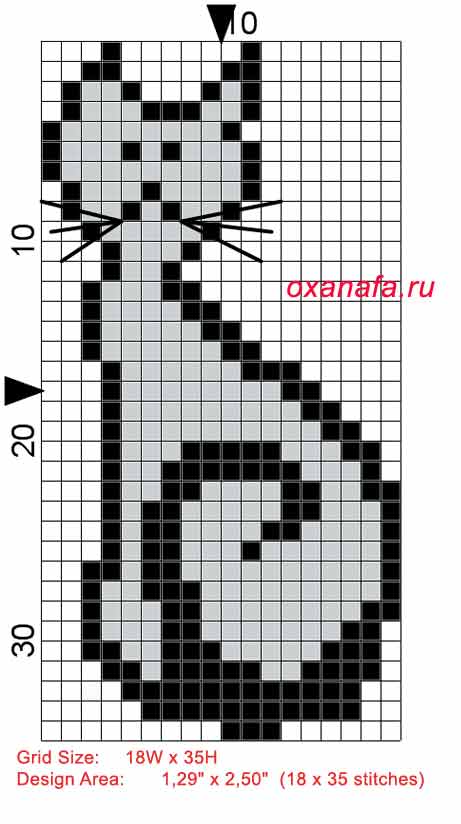 Котенок по клеточкам