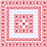 схема вышивки крестом подушки