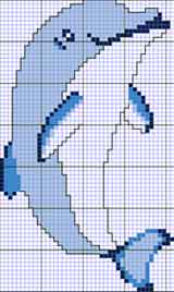 Вышивка Дельфины - Схема вышивки Дельфины 1 из 4 - Схема вышивки Дельфины 2 из 4 ... - Дельфины Схема.