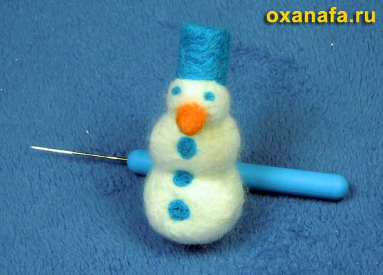 елочная игрушка снеговика своими руками 