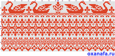 Схема русской вышивки крестом